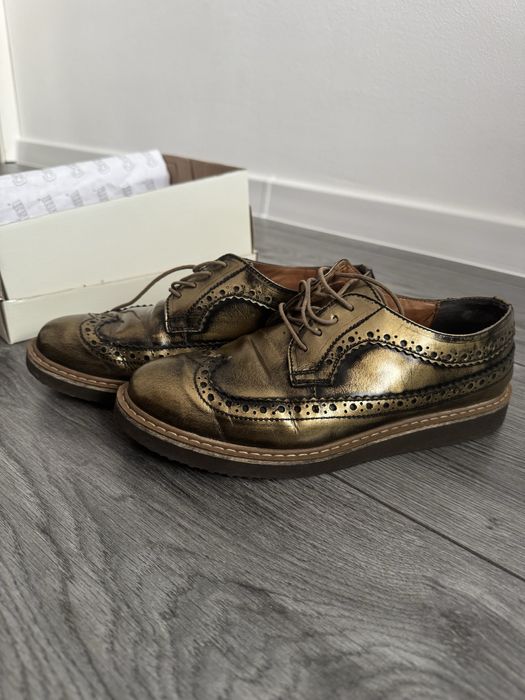 Pantofi office, piele naturala