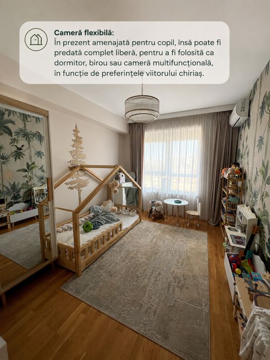 Apartament premium 4 camere transformat în 3 camere + dressing | 106,81 mp utili | Sector 1 – Expozitiei