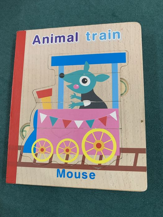 Деревянная книжка пазл