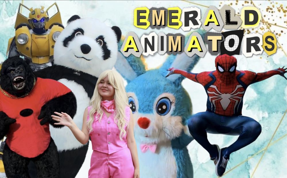 Аниматор Астана Горилла  Панда Человек Паук