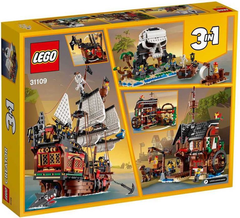 НОВО LEGO Creator 3 в 1 31109 - Пиратски кораб