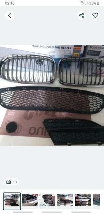 Grilaze Nari Bara Fata BMW E90 E91 Facelift OEM originale Crom