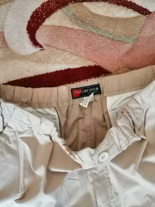 Чисто нов мъжки панталон ХЛ, на ластик с махащи се крачоли с цип 2 в 1