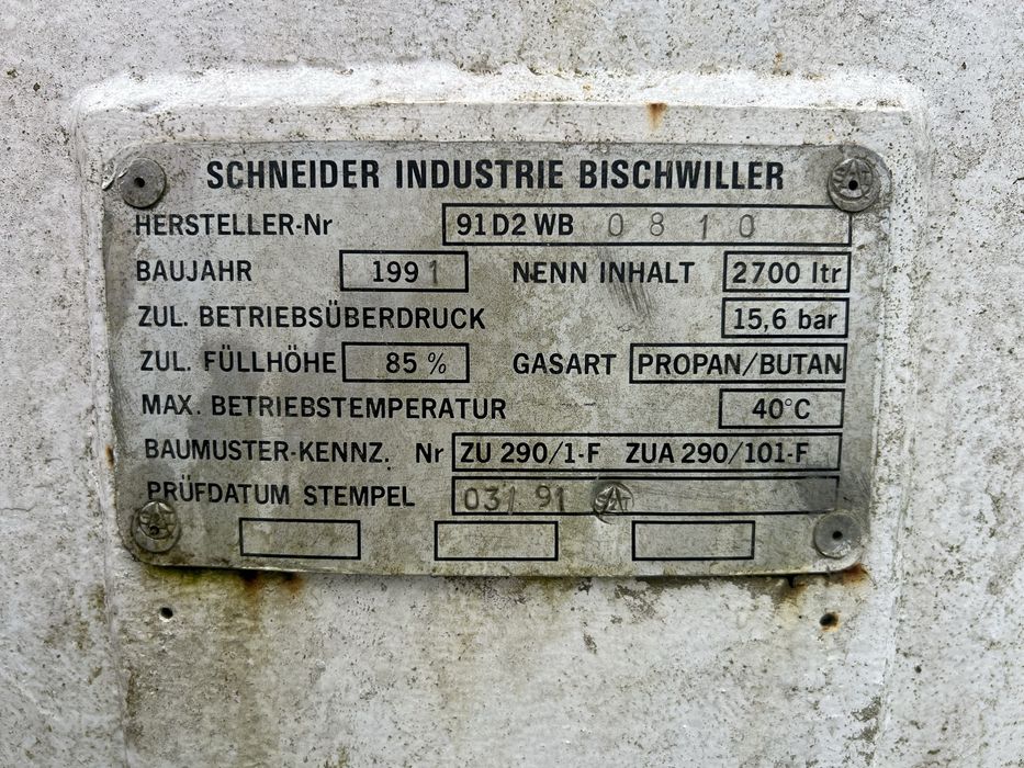 Butelie GPL 2800 l butoi gaz