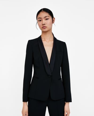 Пиджак-смокинг от ZARA BASIC collection