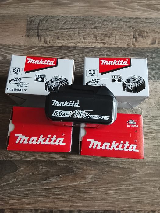 4 buc baterii Makita de 6A Noi.