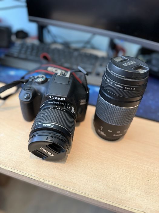 Canon eos 2000d 18-55 + 75-300