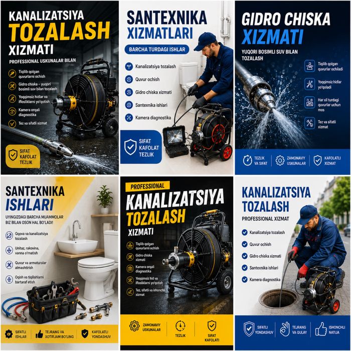 Сантехник чистка канализация. Kanalizatsiya tozalash