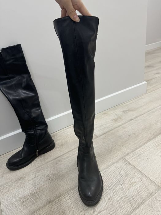 Ботфорты черные. Демисезон