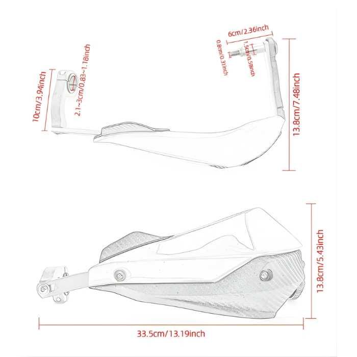 Предпазители за ръце - карбон