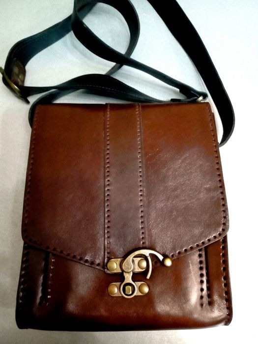 Мъжка чанта естествена кожа