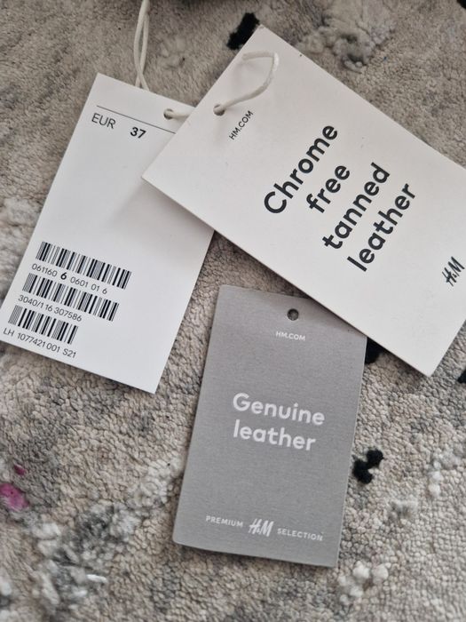 Cizme de piele pana la genunchi H&M