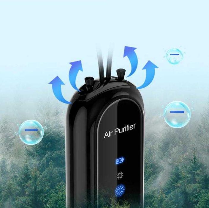 Фитнес Пречиствател Въздух Персонален Йонизатор Защита Вируси Бактерии