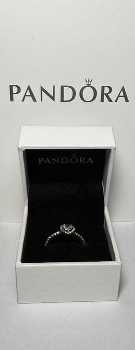 Inel Pandora original – Argint 925 | Model inimă elegant