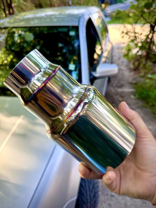 Накрайници за ауспух Ф76 Ф90 Ф102  YosweldРъчна изработка Downpipe