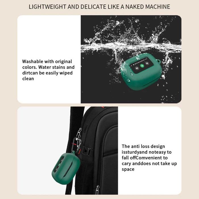 Husa TPU Negru + Folie protectie ecran pentru casti JBL Live Beam 3