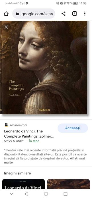Carte Leonardo da Vinci, complete paintings, engleza