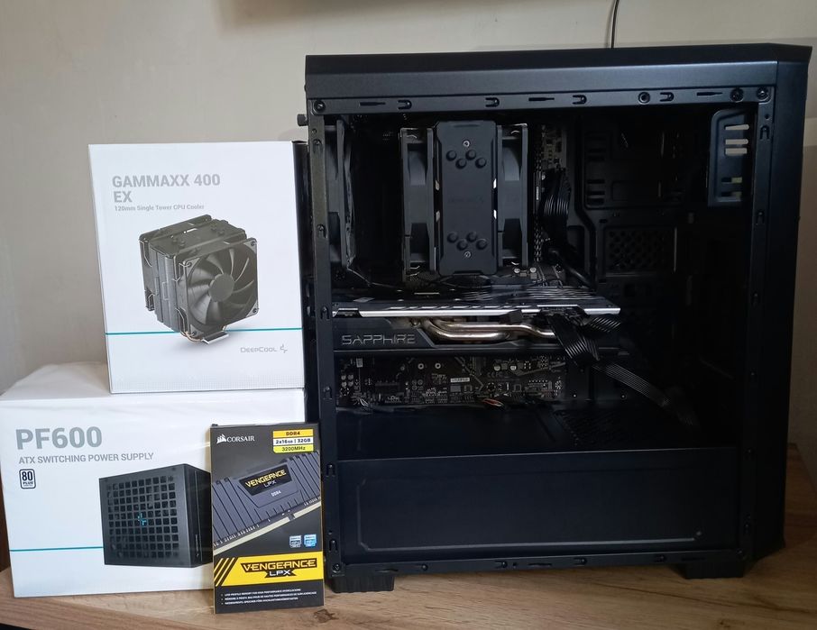Кейс  i7-10700K/32GB RAM/Gigabyte Z490/Sapphire RX 580 8GB/SSD512WD.m2