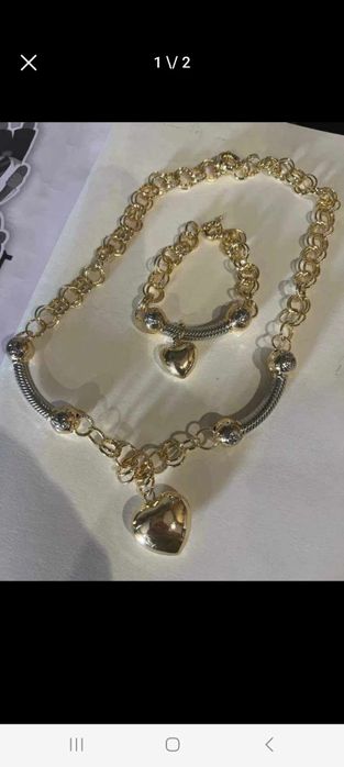 Дамски позлатени бижута с 14карата златно покритие