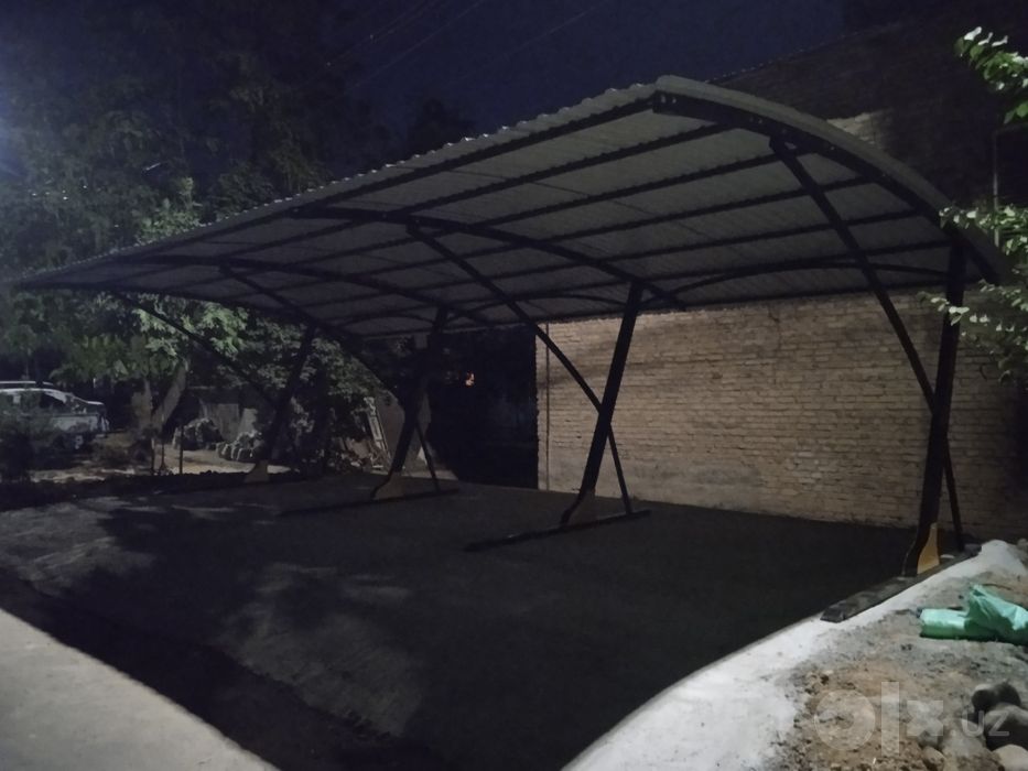 Авто навес avtonaves NAVES perila reshotka yasaymiz Toshkent boylab
