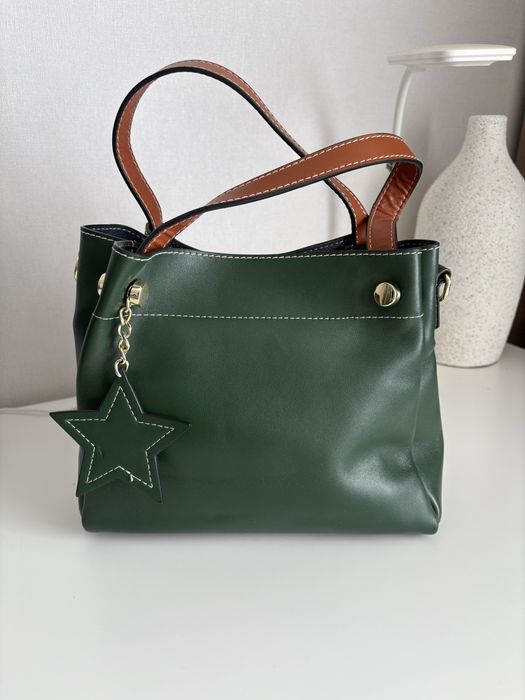 Сумка женска, кожа, через плечо