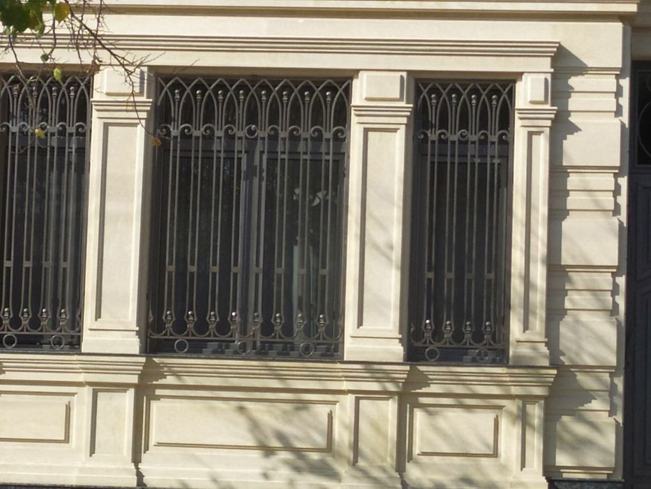 Решотка дарвоза навес