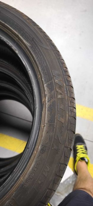 Anvelope noi Waltz 205.50.17 rulate 10km de la dealer pana la vulcanizare date jos de pe MG4 Urban.