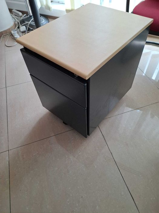 Dulap birou Steelcase tip roll box cu 2 sertare si roti