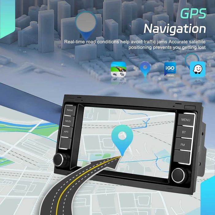 Мултимедия Двоен дин VW TOUAREG Transporter Multivan навигация Android