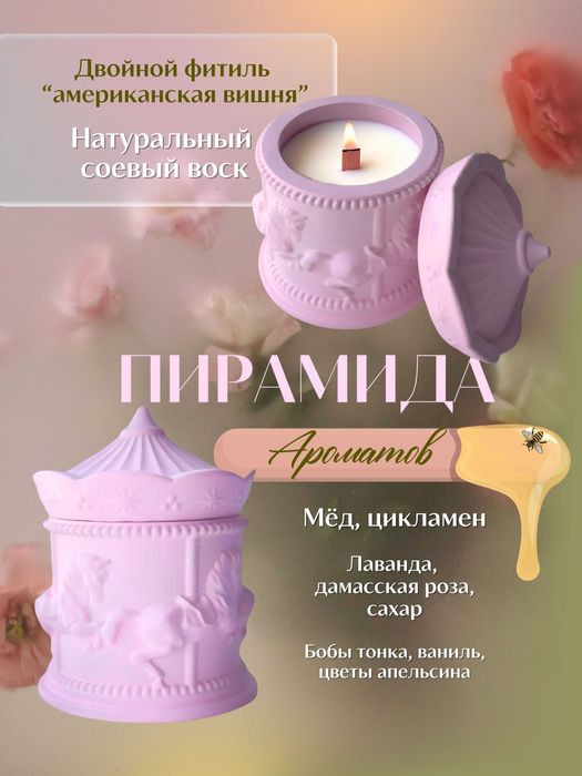 Арома свечи в стильных шкатулках, ароматы привезенные из США