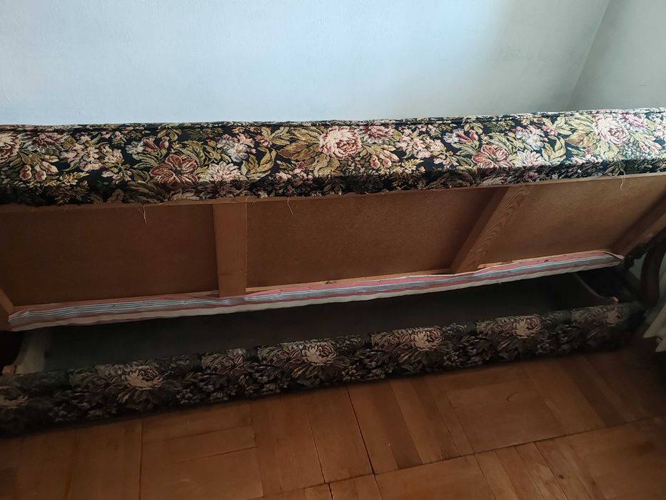 Canapea extensibila click-clack cadru solid cu spatiu depozitare