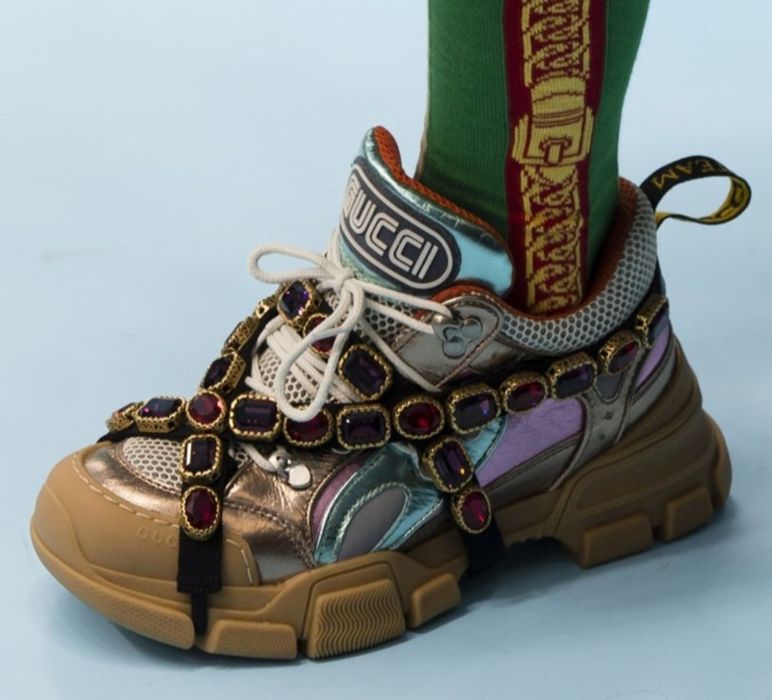 Gucci -нови ,дамски сникърси ,естествена кожа н.37,5