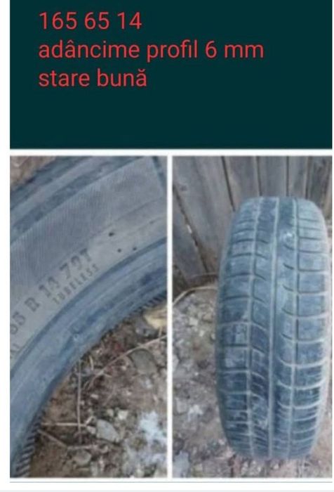 Cauciuc anvelopă vară la bucată , R14 țoli ,livrarea avantajoasă!