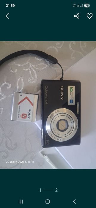 Срочно продам цифровой фотоаппарат Сони