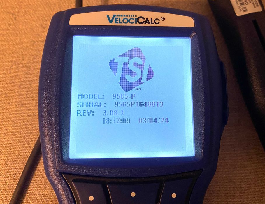 TSI VelociCalc 9565-P + sondă 964 – anemometru profesional HVAC