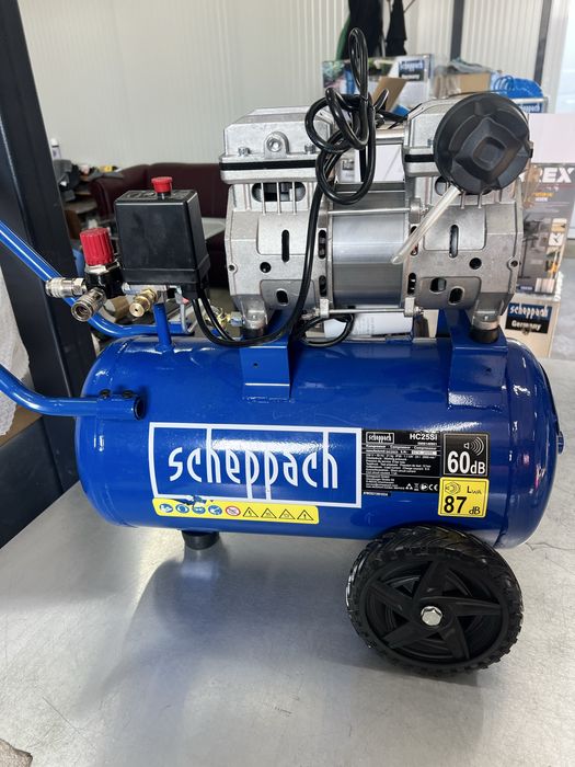 Безшумни и Безмаслени компресори Scheppach HC51Si  HC25Si  HC08Si