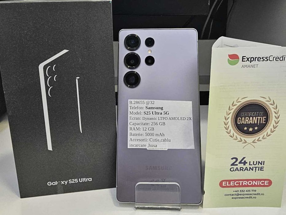 Telefon Samsung S25 Ultra 5G  (AG32 B.28655) Garantie 2 Ani !