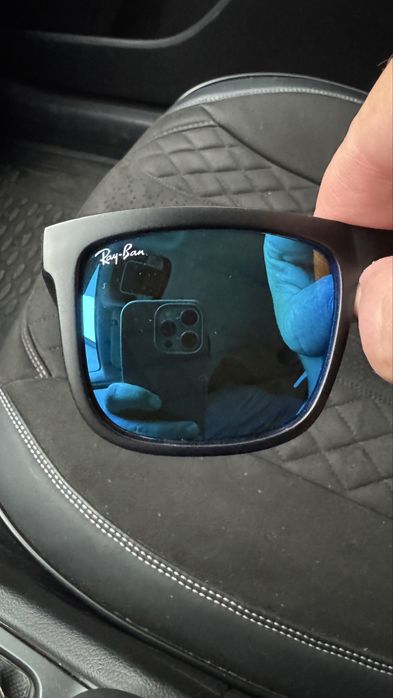 Очки Ray ban синие зеркальные