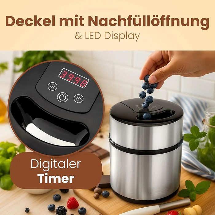 Машина за сладолед ProfiCook PC-ICM 1140, Капацитет 1.8 л