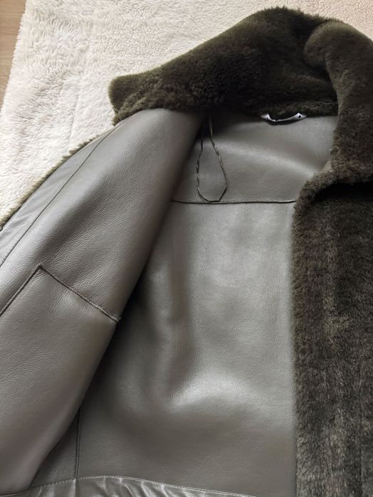 Зелено зимно пухкаво яке от Zara