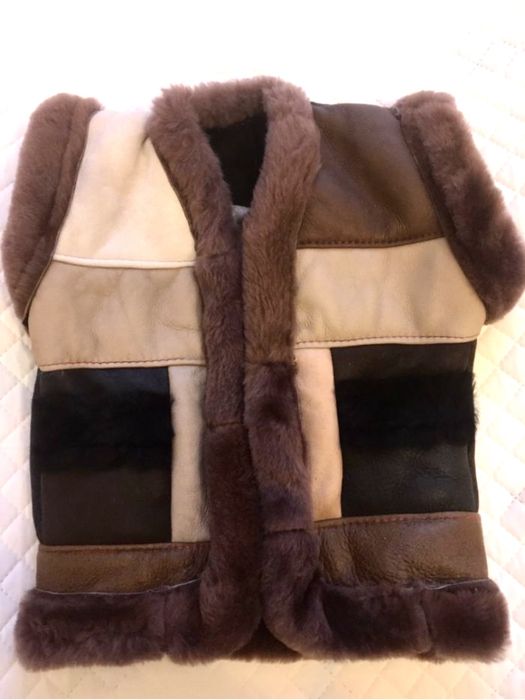 COJOCEL NOU piele100% blana naturala bebe copii unisex, fata/baiat