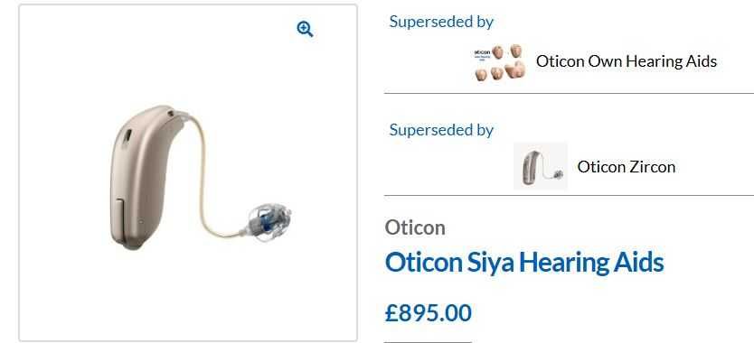 Aparat auditiv Oticon Siya 1 cu baterii 312