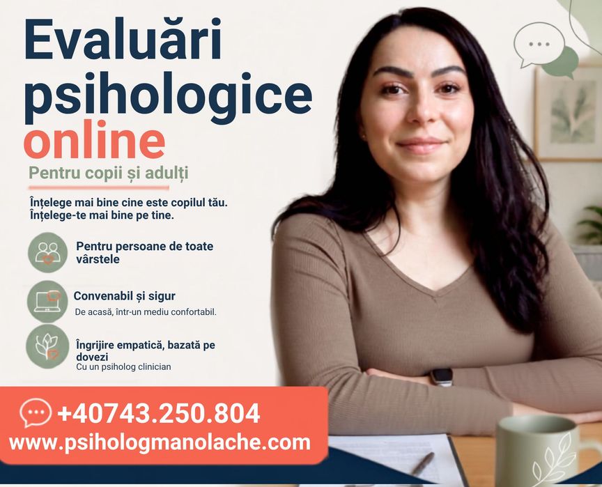 Evaluare psihologică copii și adulți | Psiholog clinician
