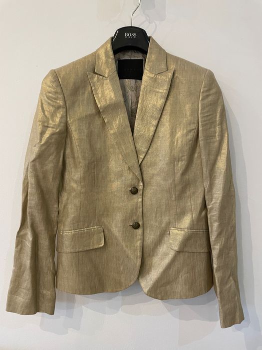 Sacou auriu RICHMOND 99% lână mărime IT 46 (M-L)