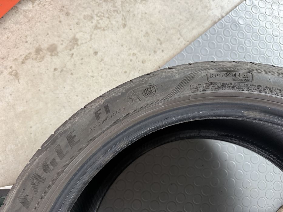 4бр. Летни Рън-Флат Гуми С Борд 225/45R/18 -GOODYEAR- DOT:3419- 4.5мм+4.0мм *100€ за 4бр.*