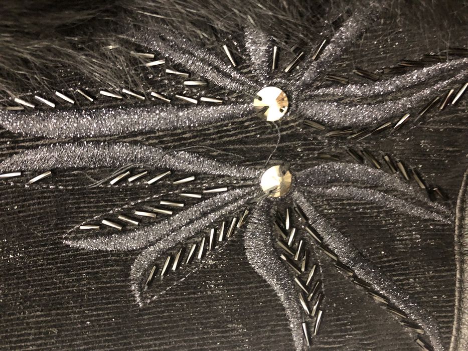 Юбочный костюм. Ручная работа. Натуральны мех