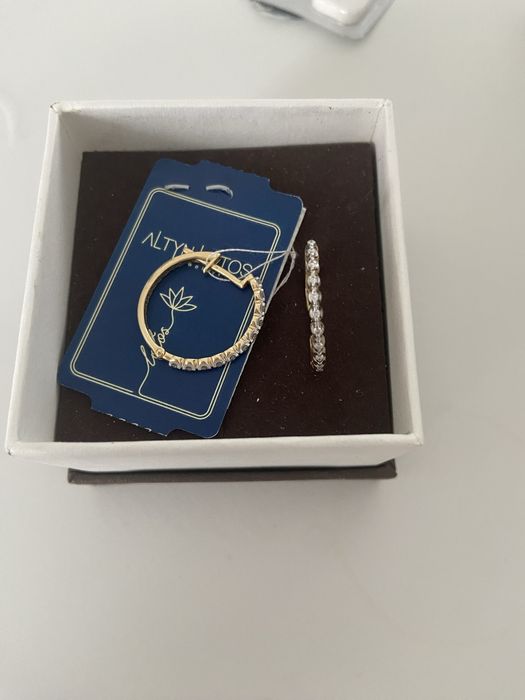 Серьги конго с бриллиантами