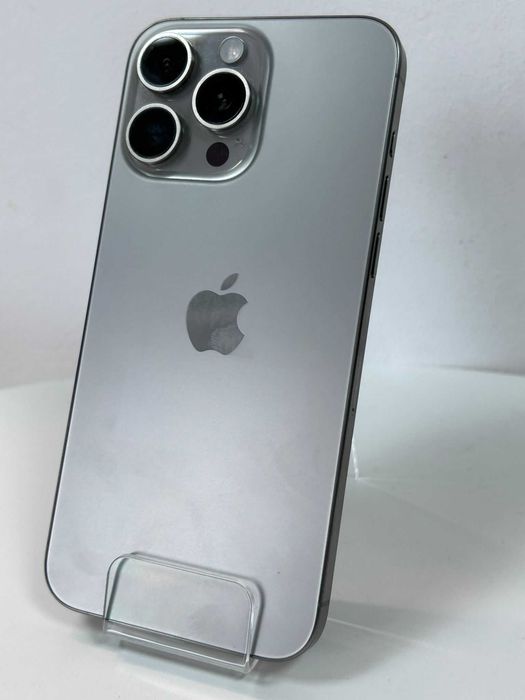 iPhone 15 Pro Max 256GB Natural Titanium, baterie 87%, garanție 1 an