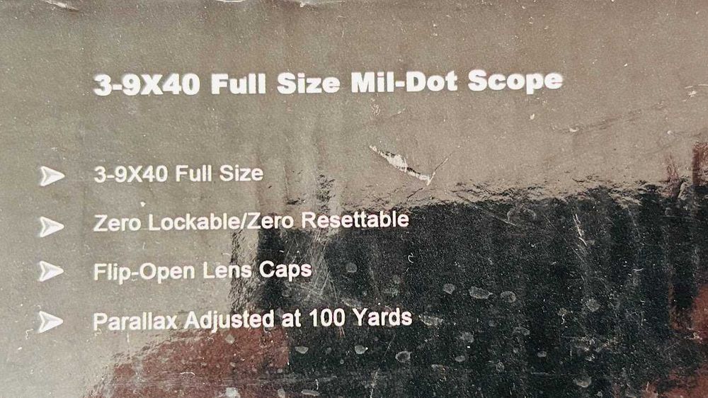 Оптика LEAPERS 3-9X40  UTG full size  MIL-DOT SCOPE