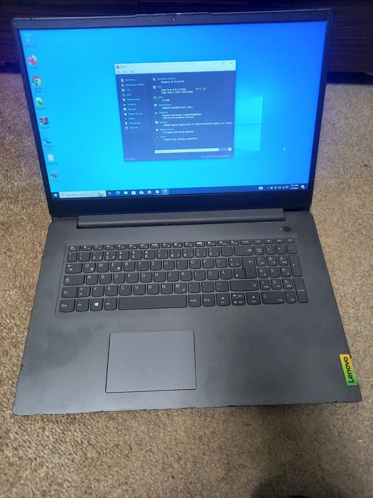 Lenovo i5 gen 11,ram 12gb ddr4,ssd q56 gb,vieo integrat ,17 inci